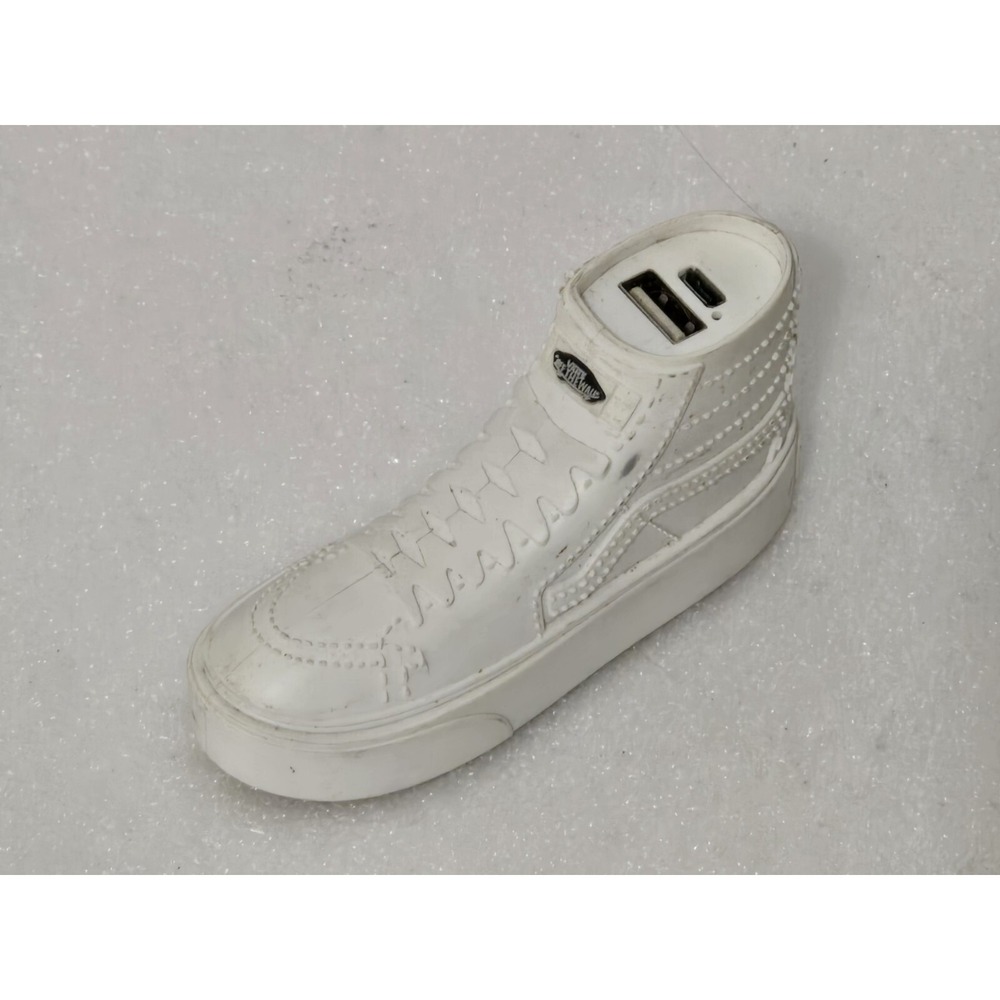 Vans Sk8-Hi White Skateboard Shoes Portable USB Charger Power‎ Bank For Apple